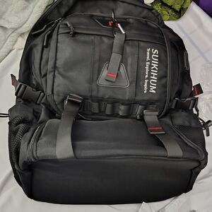 Black Travel Backpack for Men